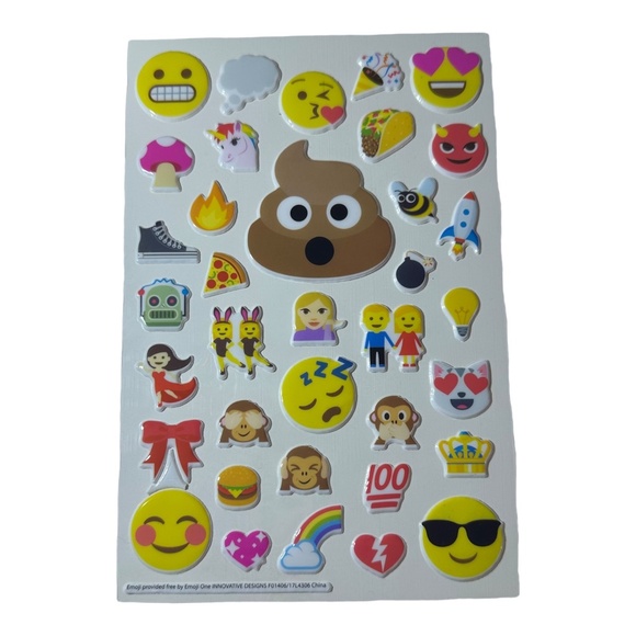 Innovative Designs Emoji Sticker Book Includes Puffy Stickers - Picture 7 of 7